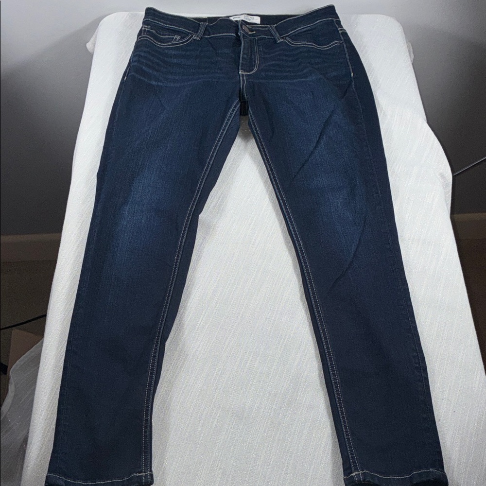 BKE Payton Sz 27 Universal fit mid rise ankle skinny dark wash 28 inch inseam